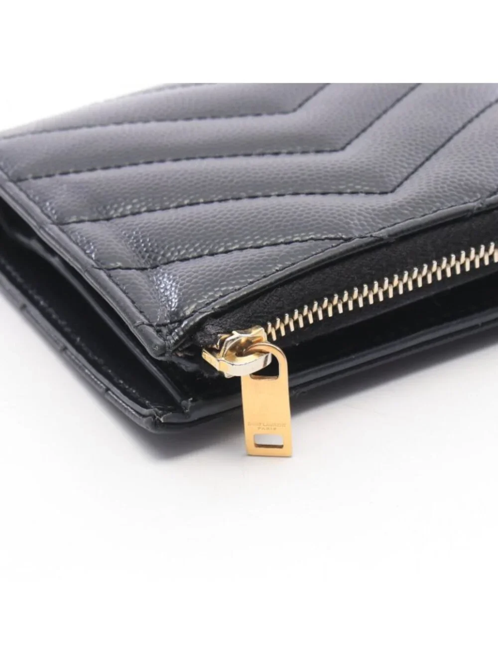 Saint Laurent Paris Bifold Wallet Monogram Black Leather